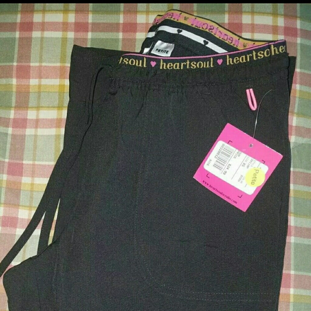 Black Heart Soul Scrub Pants